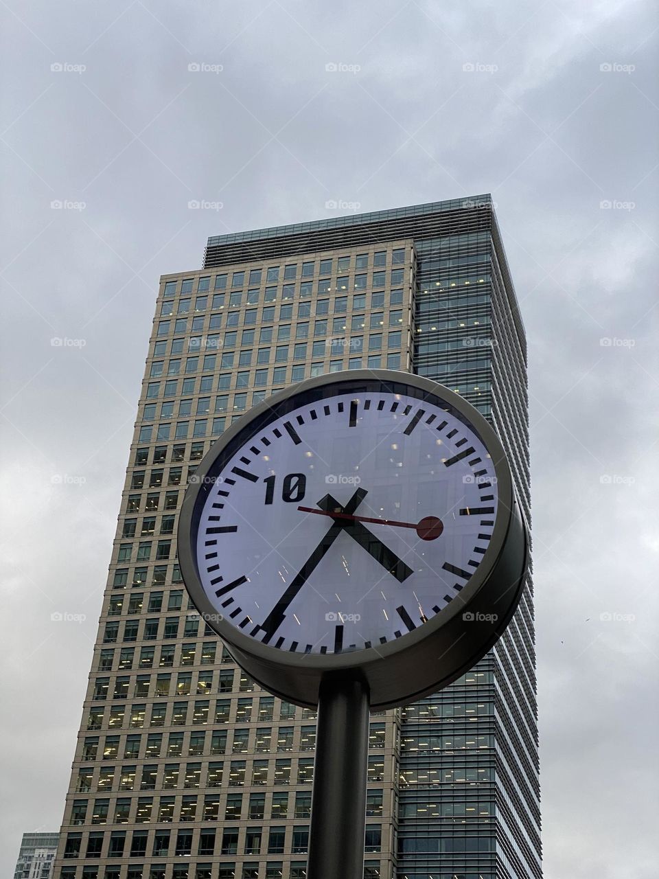 Clock and building 