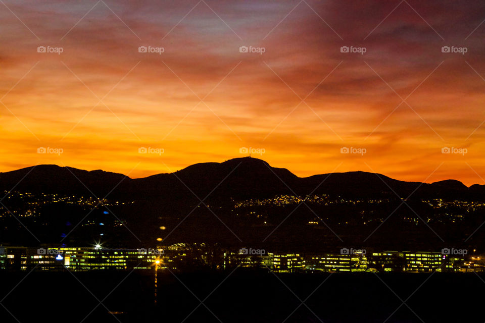 Sunrise in Sandnes, Norway. 