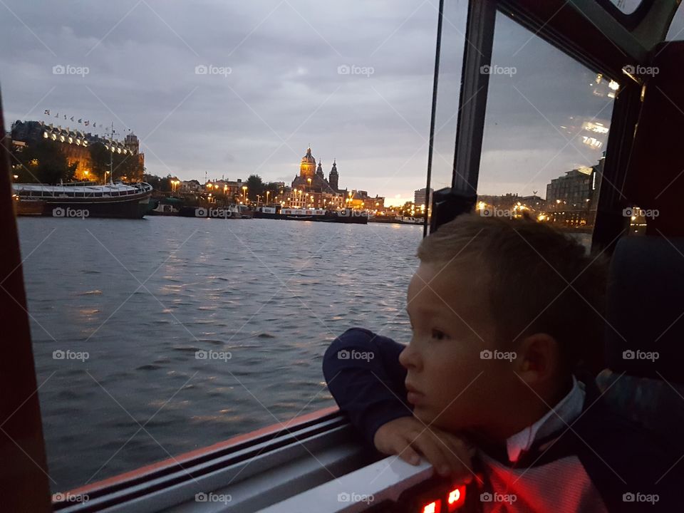 ride on the rivers and canals in Amsterdam