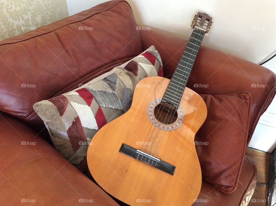 Broken guitar string