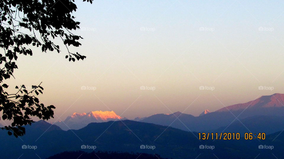 Mountain peaks of Himalaya