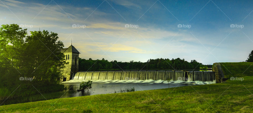 Long Exposure Panorama blend of multiple pictures in portrait mode to make this beautiful detailed landscape photo. 