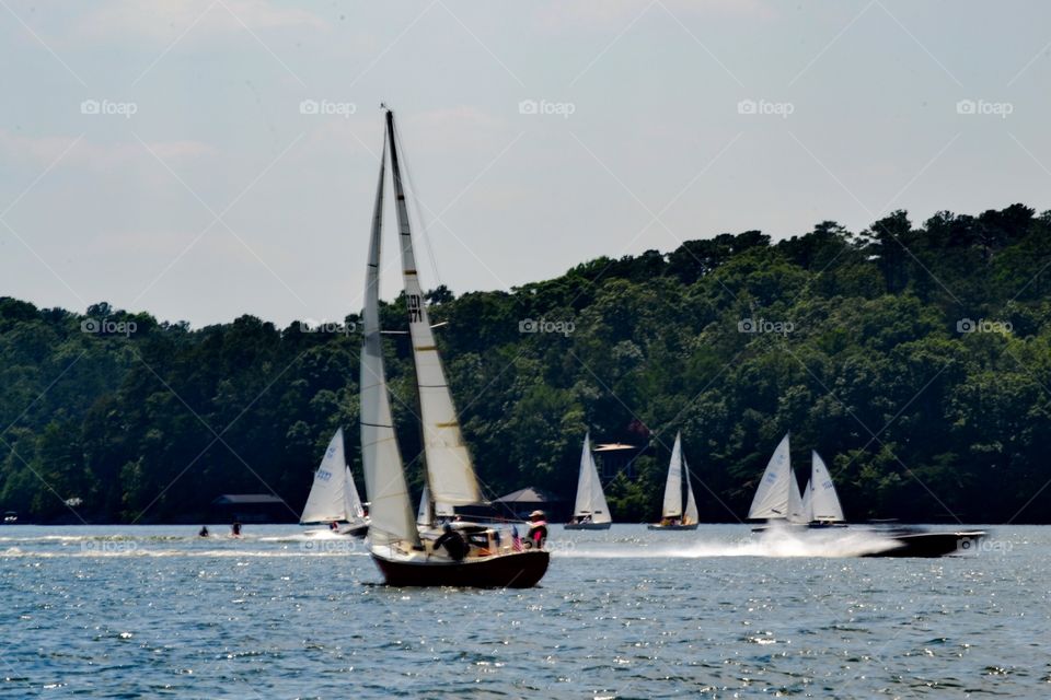 Alabama Sailboats. Alabama Sailboats on Memorial Day Weekend on Logan Martin Lake