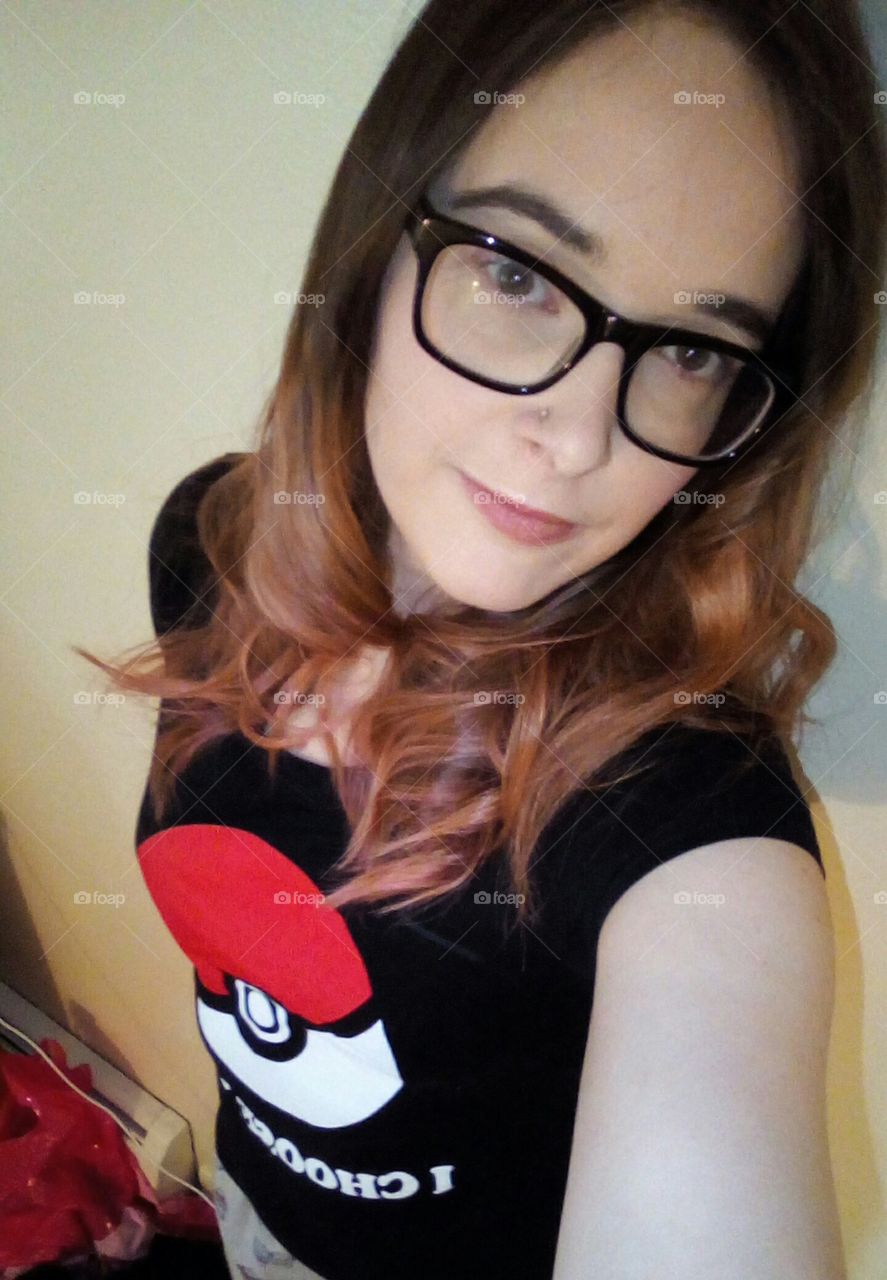 Pokemon player with glasses