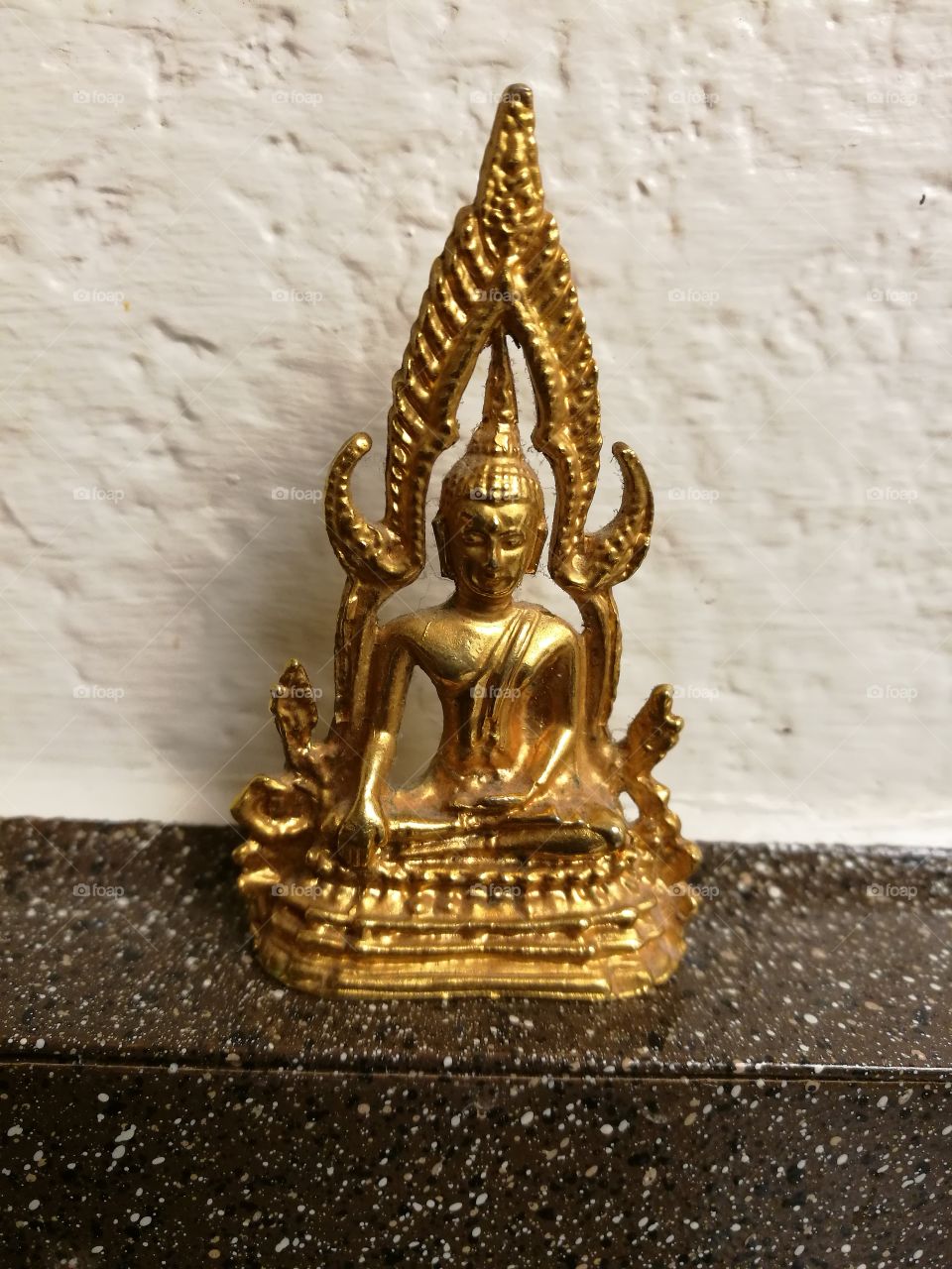 Buddha statue with golden color