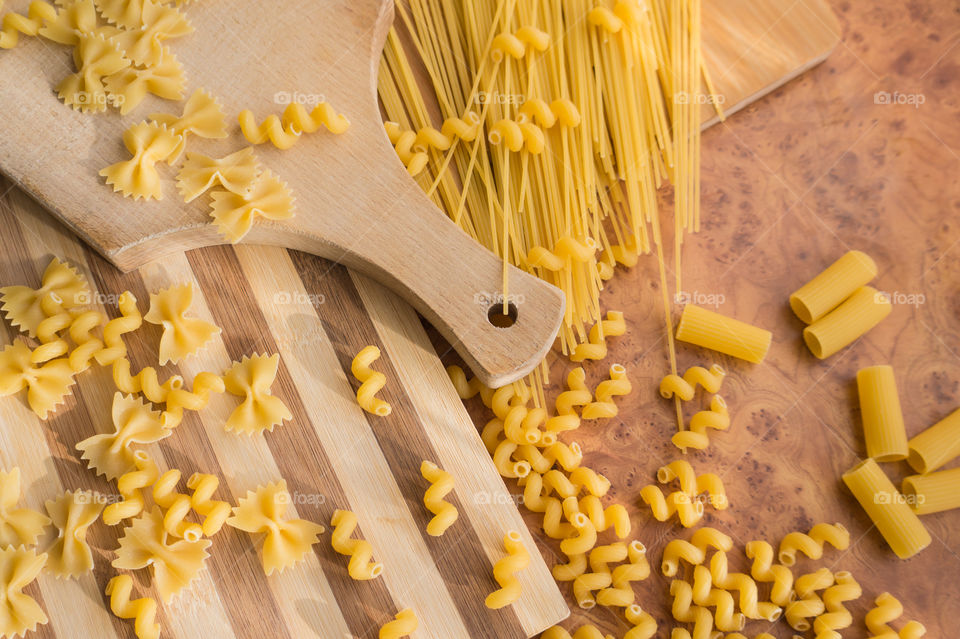 Different types of pasta