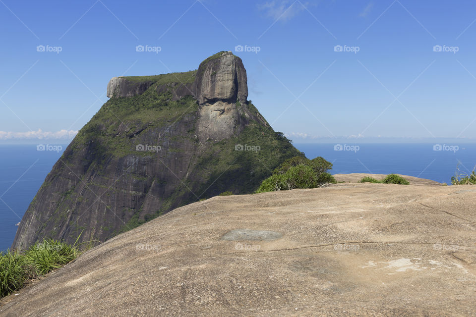 Nature of Brazil - Pedra da Gavea in Rio de Janeiro Brazil.