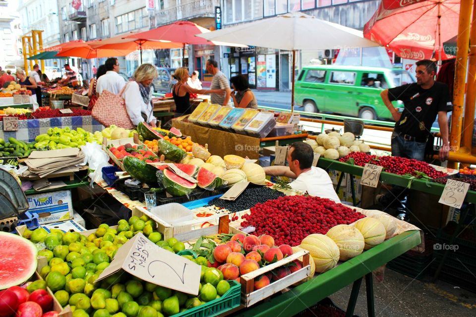 Farmers Market in Sarajevo 