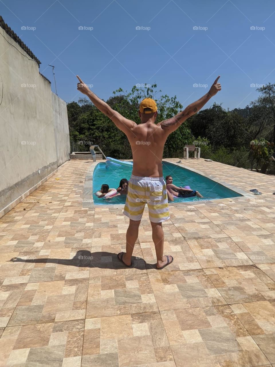 enjoying a wonderful day and a blue sky God is wonderful