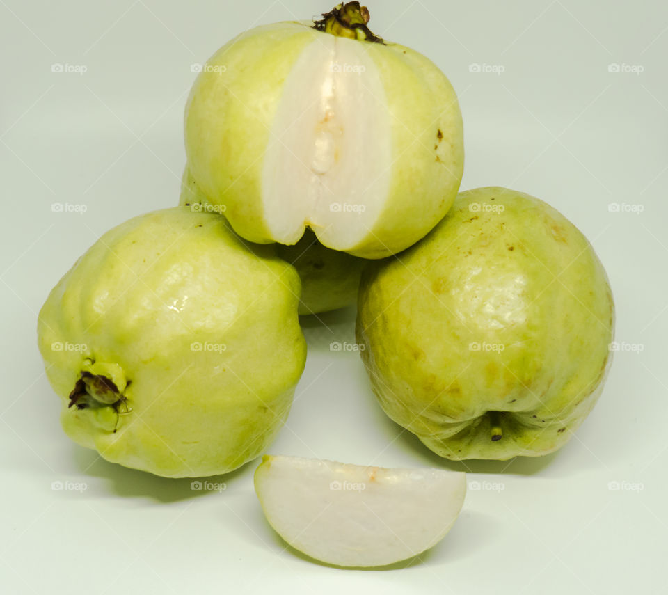 The guava fruit.