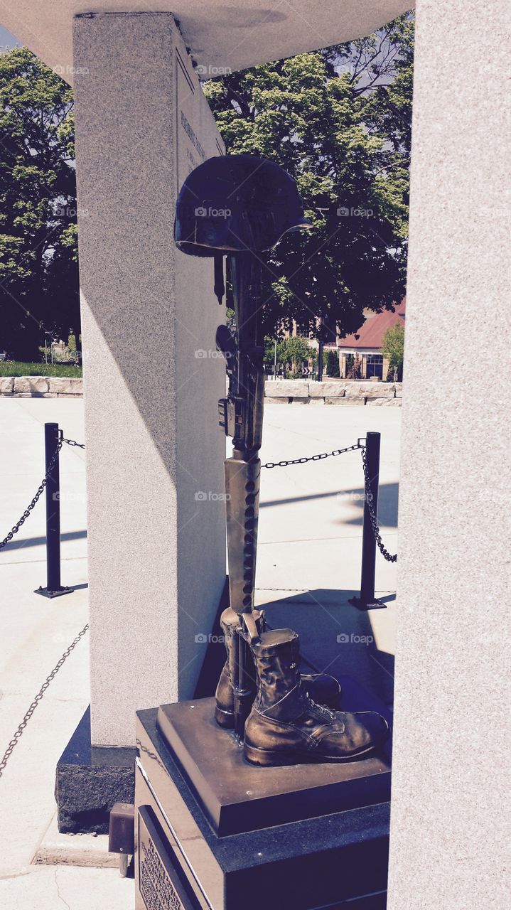 Statue. Memorial for Veterans