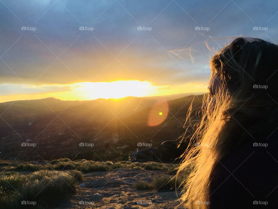 Looking at the sunset, Swaziland 