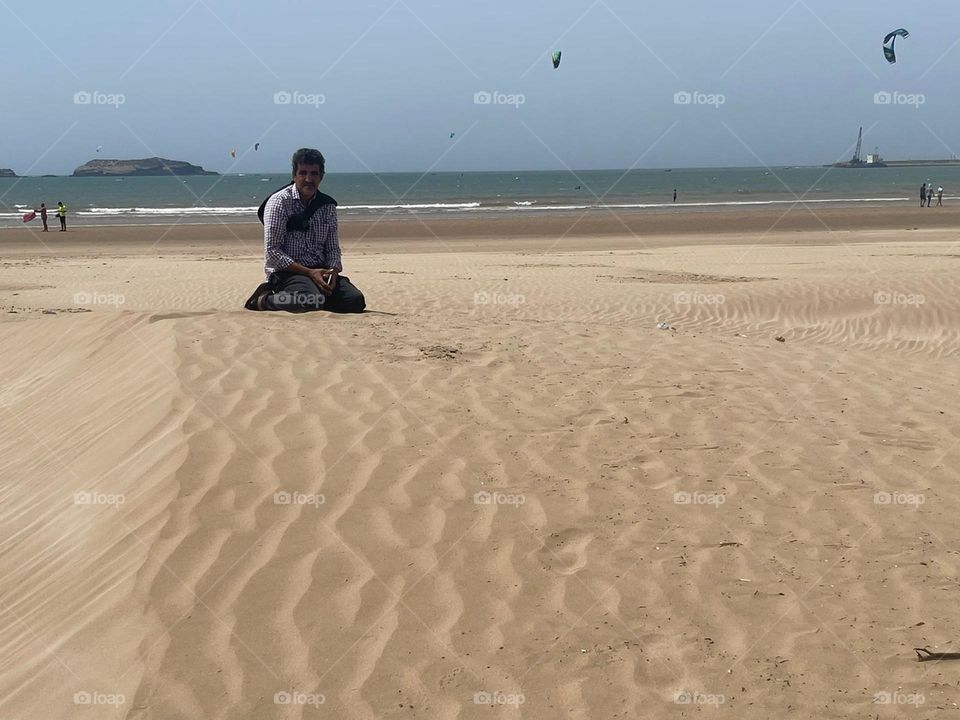 Calm moment on sand