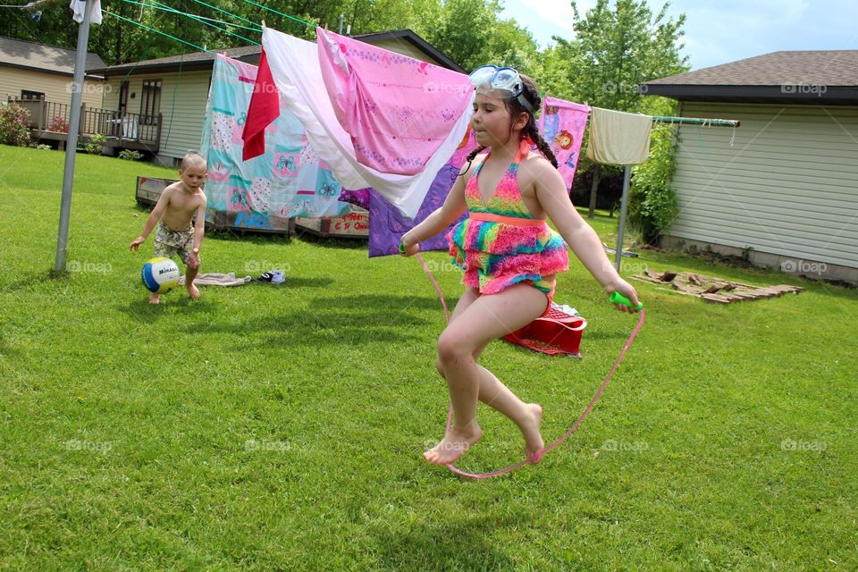 Summer adventures in the backyard 