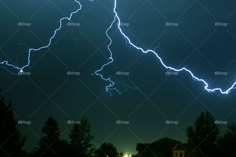 Lightning in Rexburg Idaho