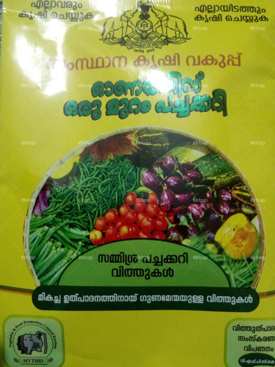 Vegitable seeds from the school