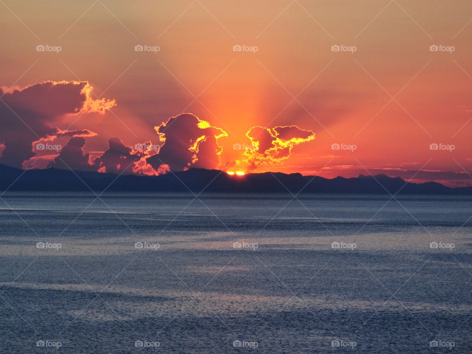 sunrise over the black sea in Ukraine