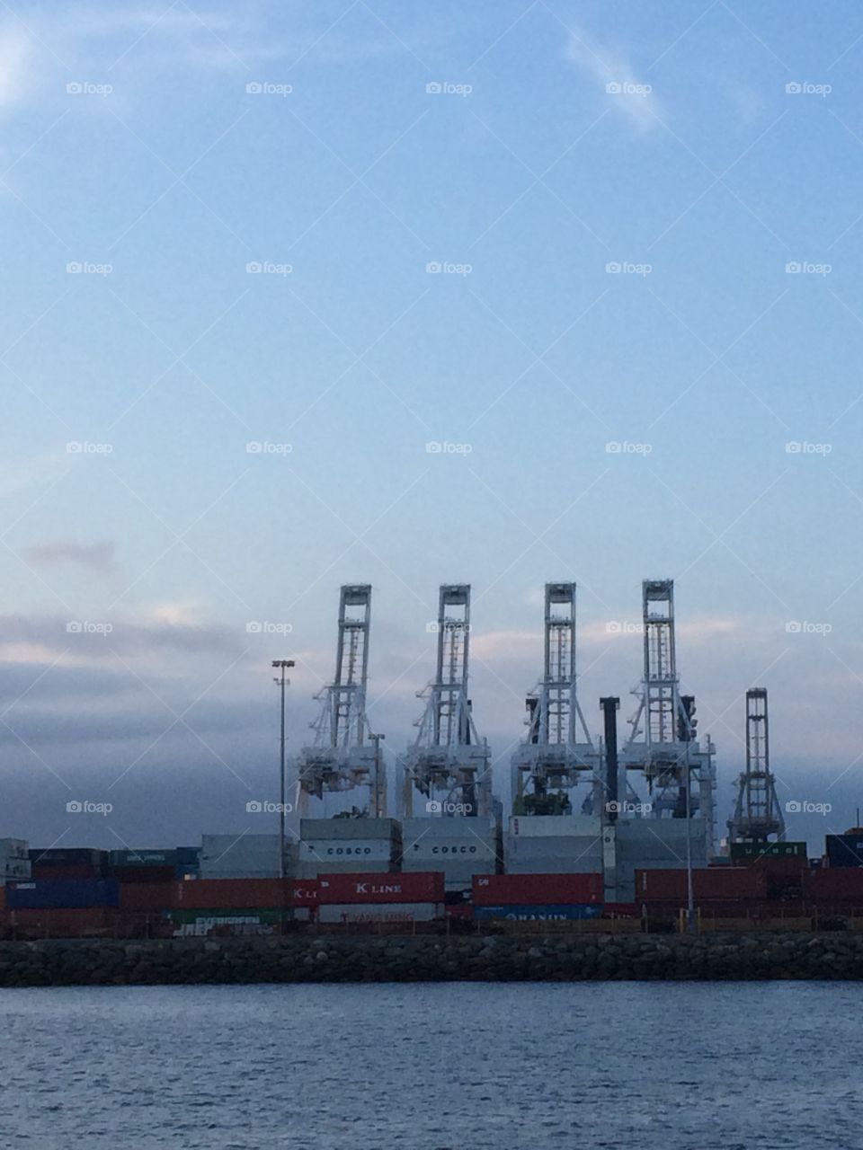 Port of Long Beach cranes