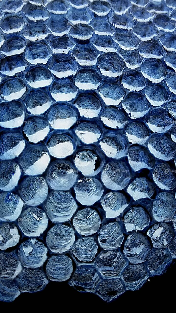 blue color honeycomb