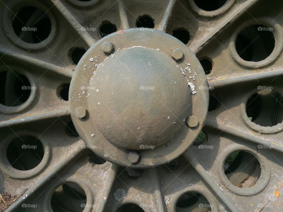 A tank wheel