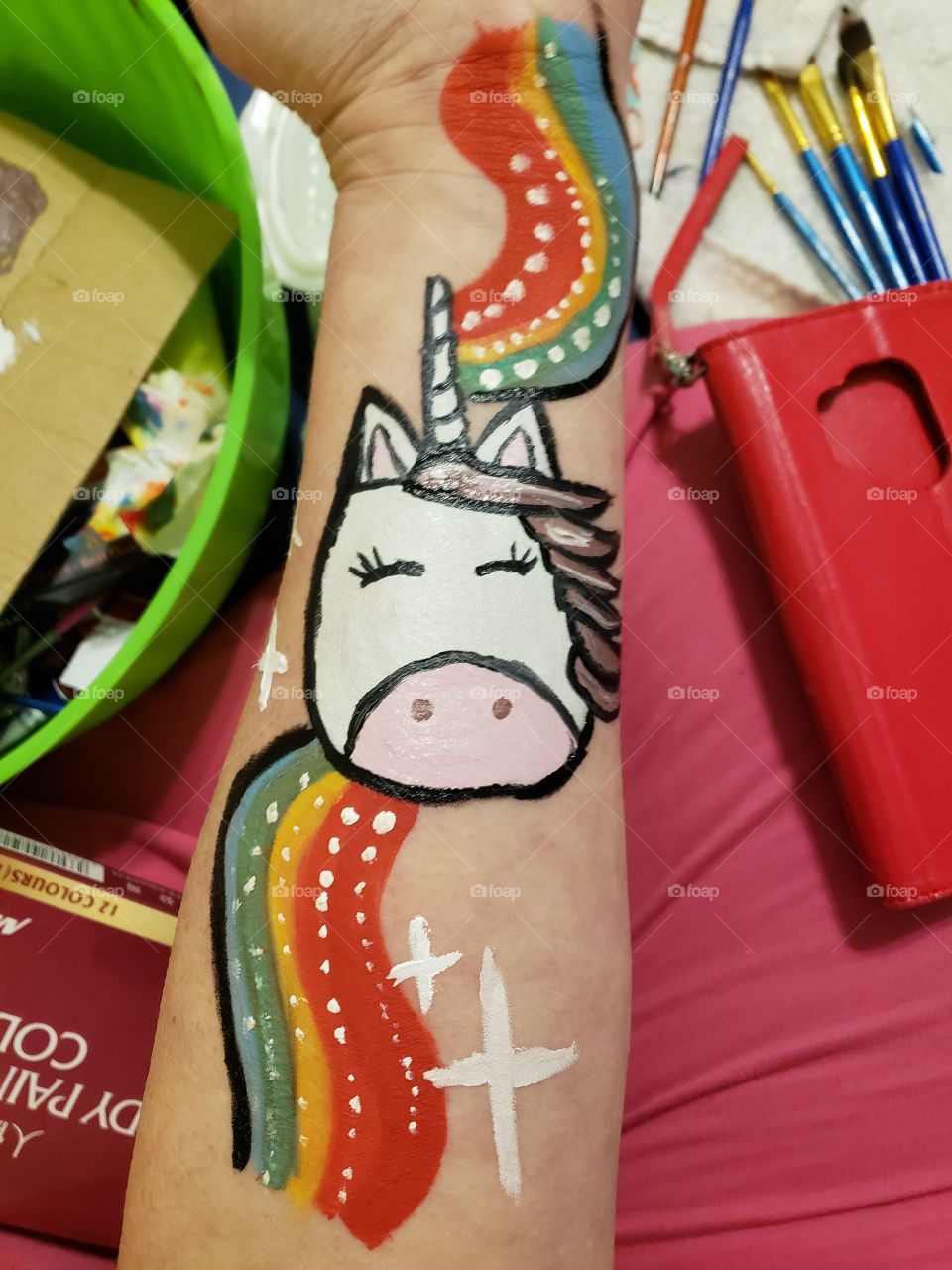 Unicorn paint,  Rainy Day Fun, Rainbow, Happy Unicorn