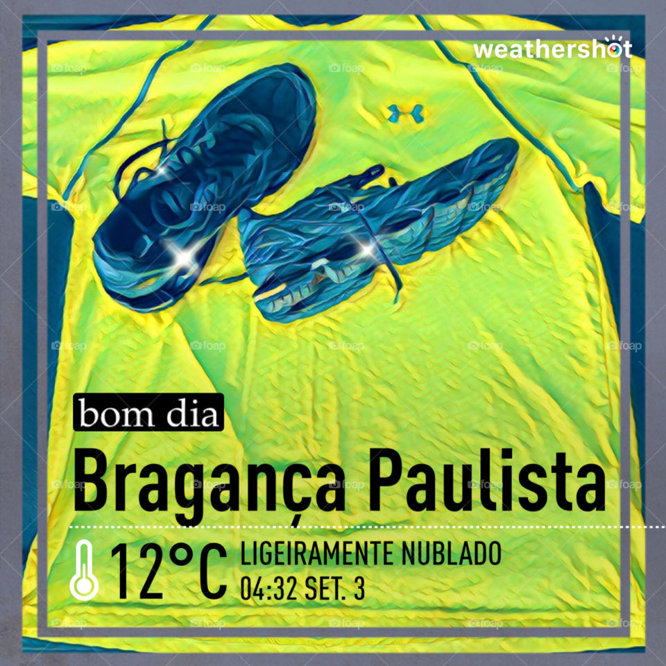 🏃‍♂️ 🇺🇸 Good Morning!  Everything ready to sweat the shirt. Let's go for a good morning jog?  Running is good for your health! / 🇧🇷 Bom dia! Tudo pronto para suar a camisa. Vamos para um bom cooper matinal? Correr faz bem para a saúde! 