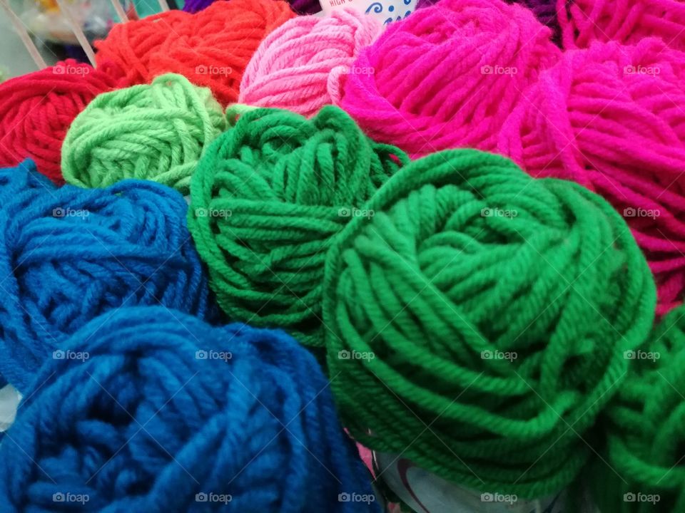 colorful yarn