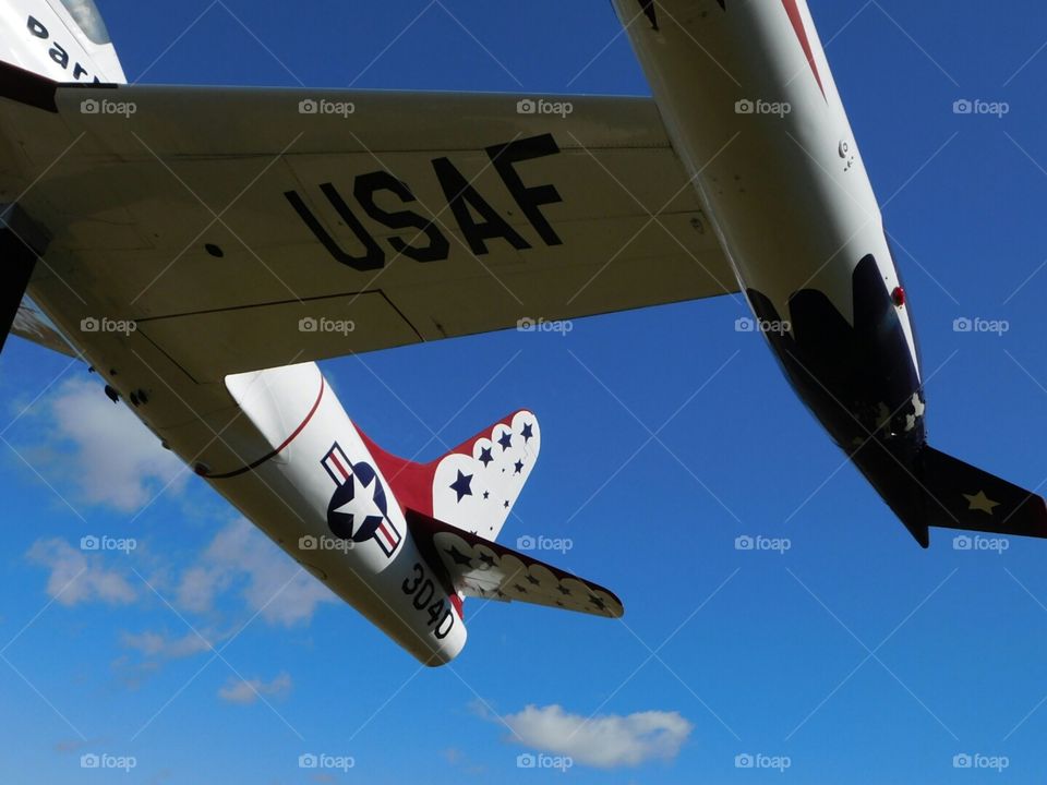 USAF plane in the sky