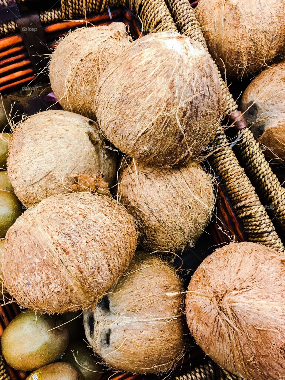 Brown coconuts