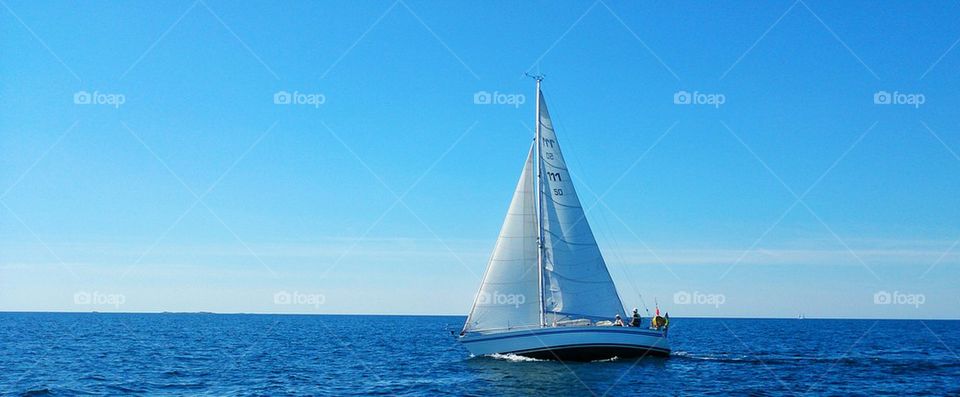 Sailing boat panorama 
