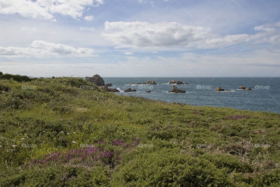 view of the coast of the sea