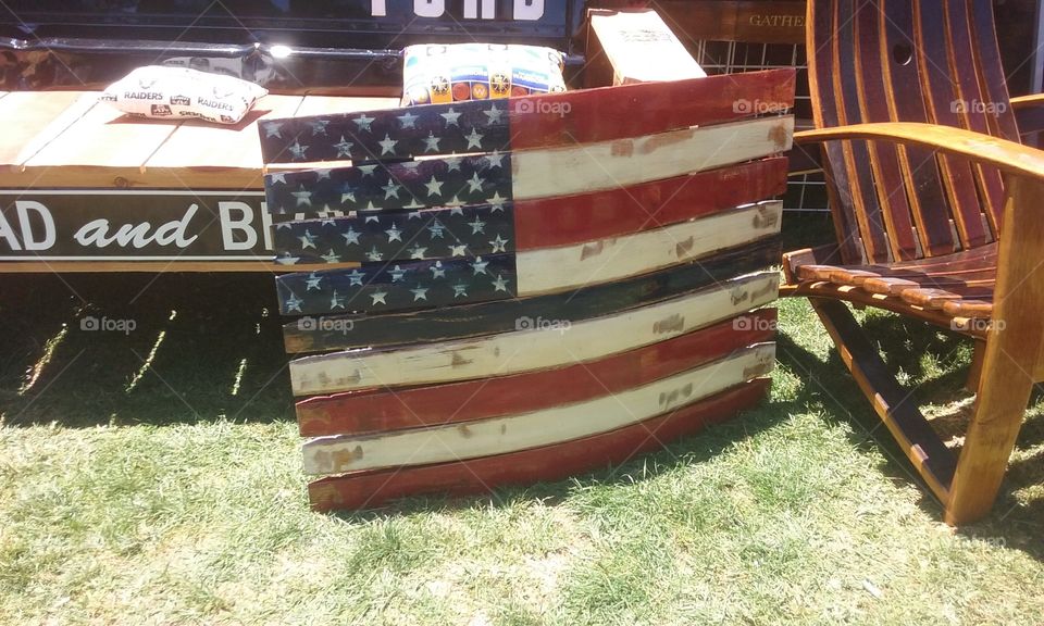 American flag artwork