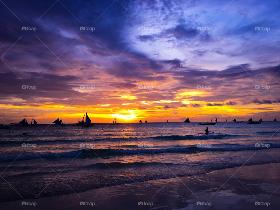 Sunset in the Philippines