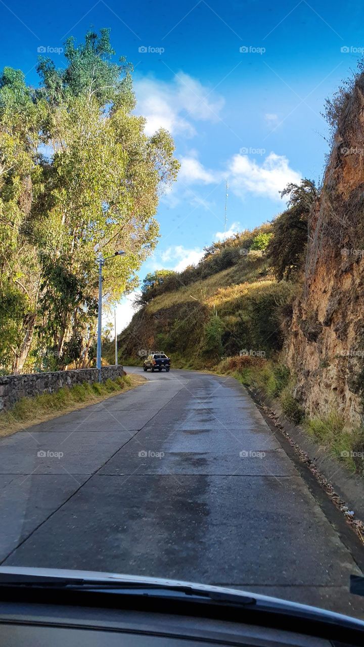 On the road, in Peru