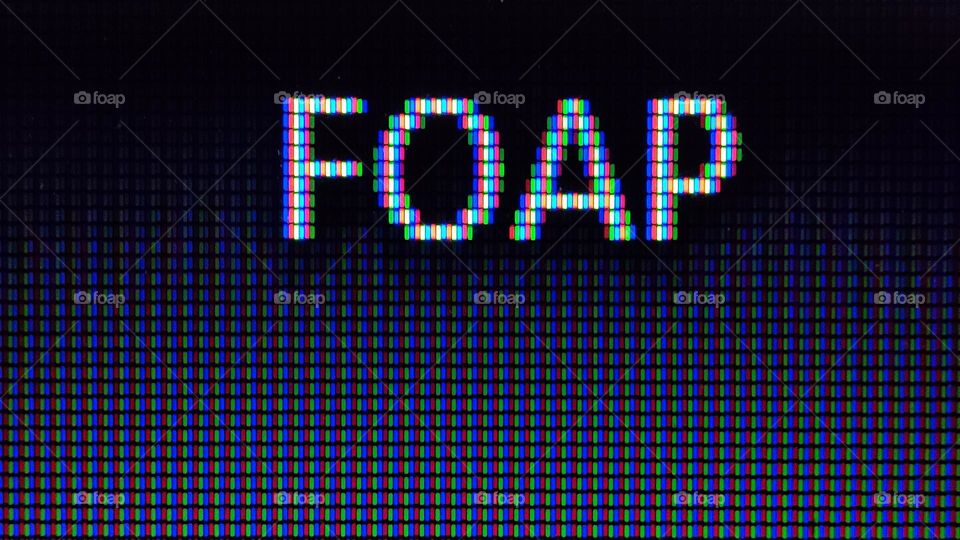 Foap name in pixels, square shaped pixels, colourful pixels, rectangle shaped pixels, Foap, Foap name
