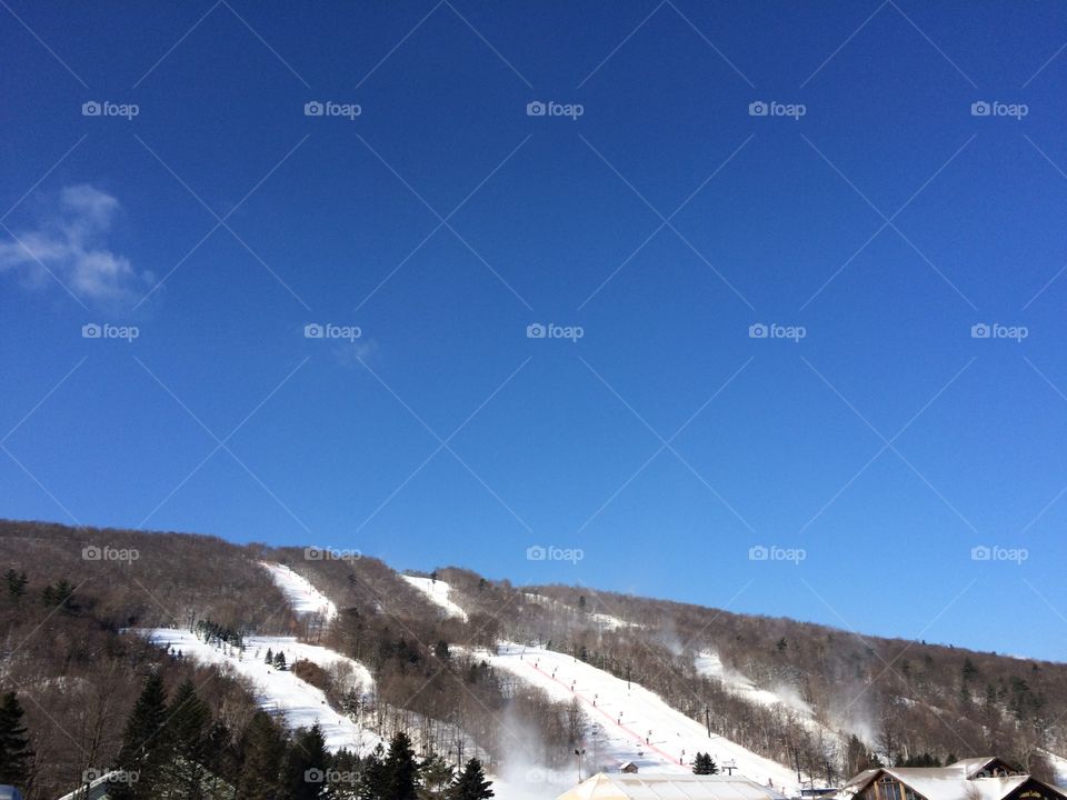 Bristol Mountain ski area in NY
