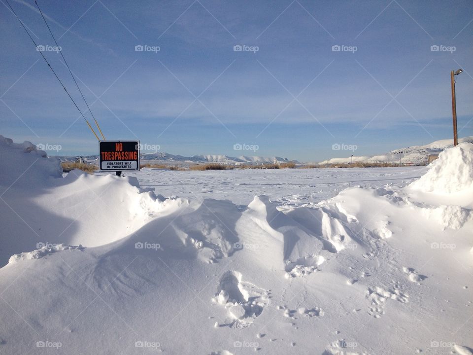 Keep out of the Idaho landscape 