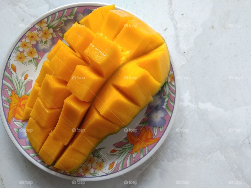 The beauty of a mango fruit