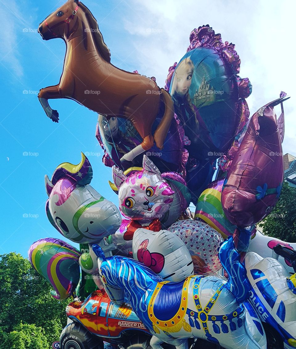 Ballons Afrikanisches Fest