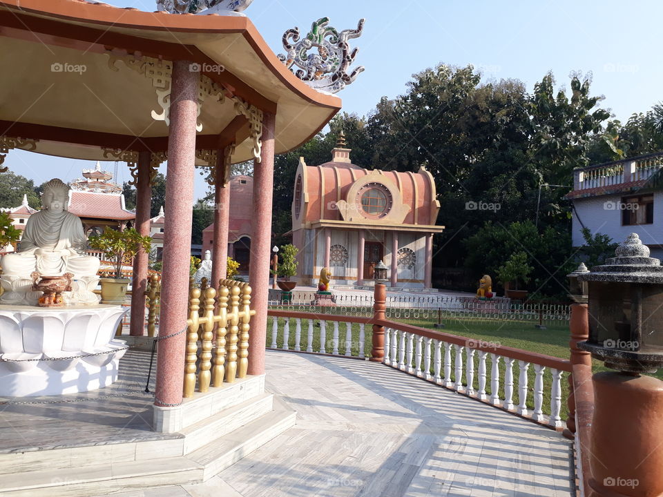 Buddha temple ground view