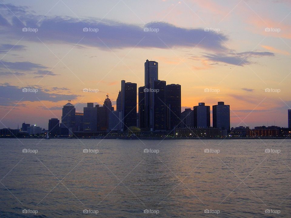 Detroit skyline 