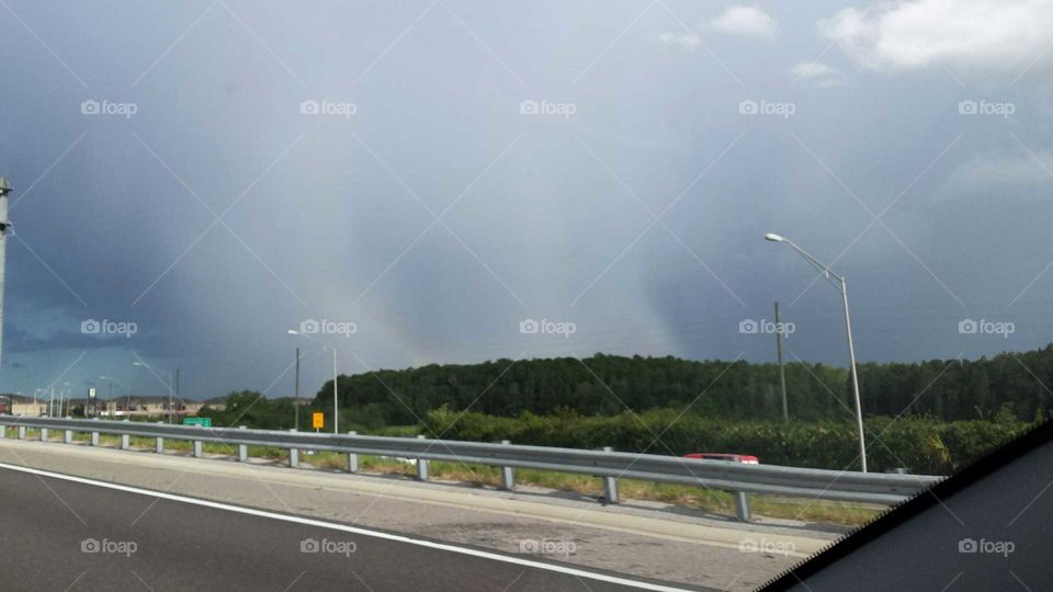 Heavy Downpour  and Stormy Skies