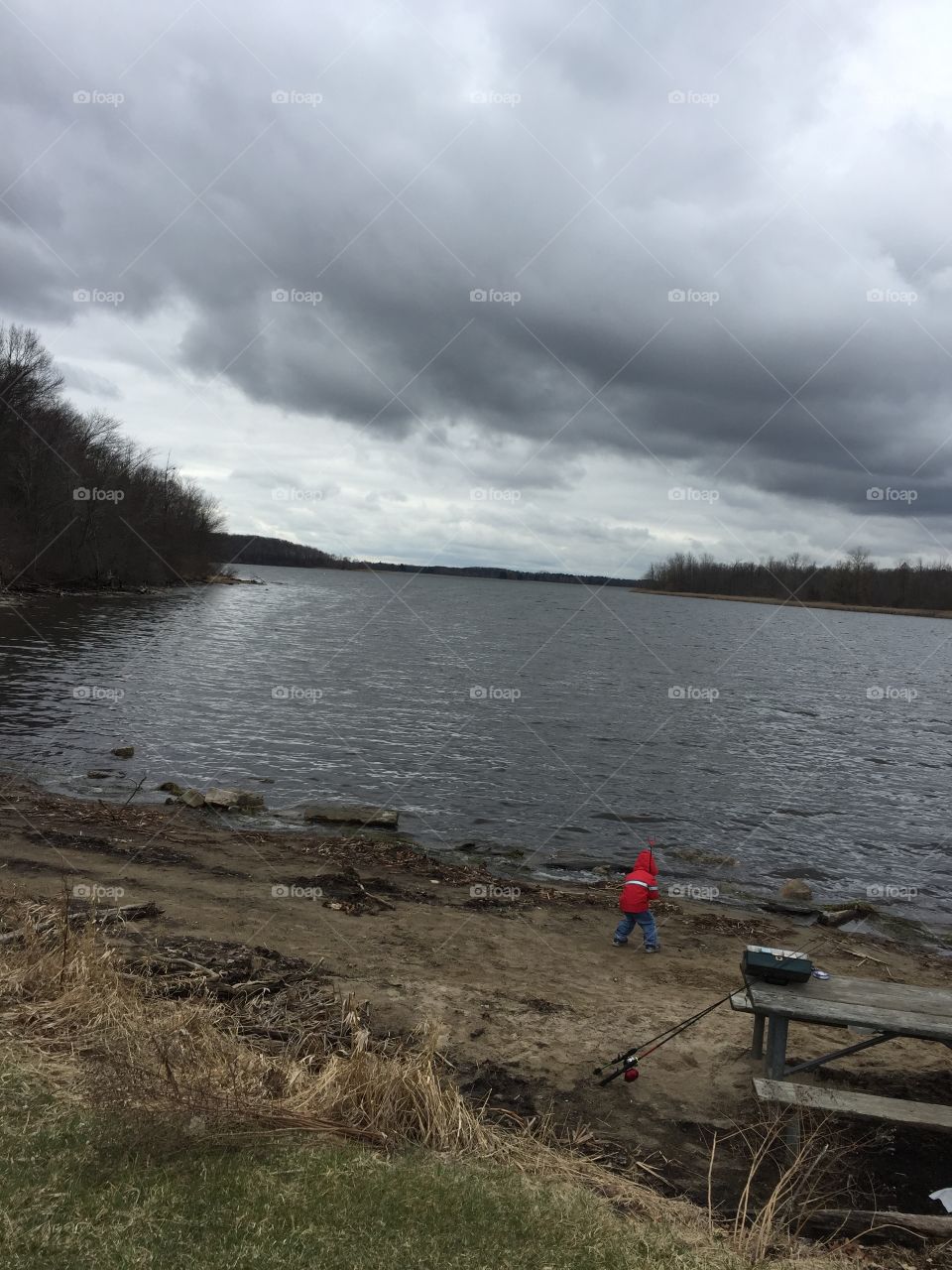 Water, Landscape, Lake, River, Storm