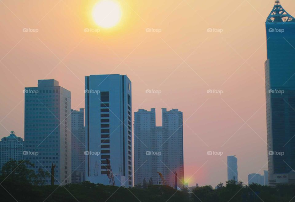 The Jakarta Landscape captured in the afternoon.