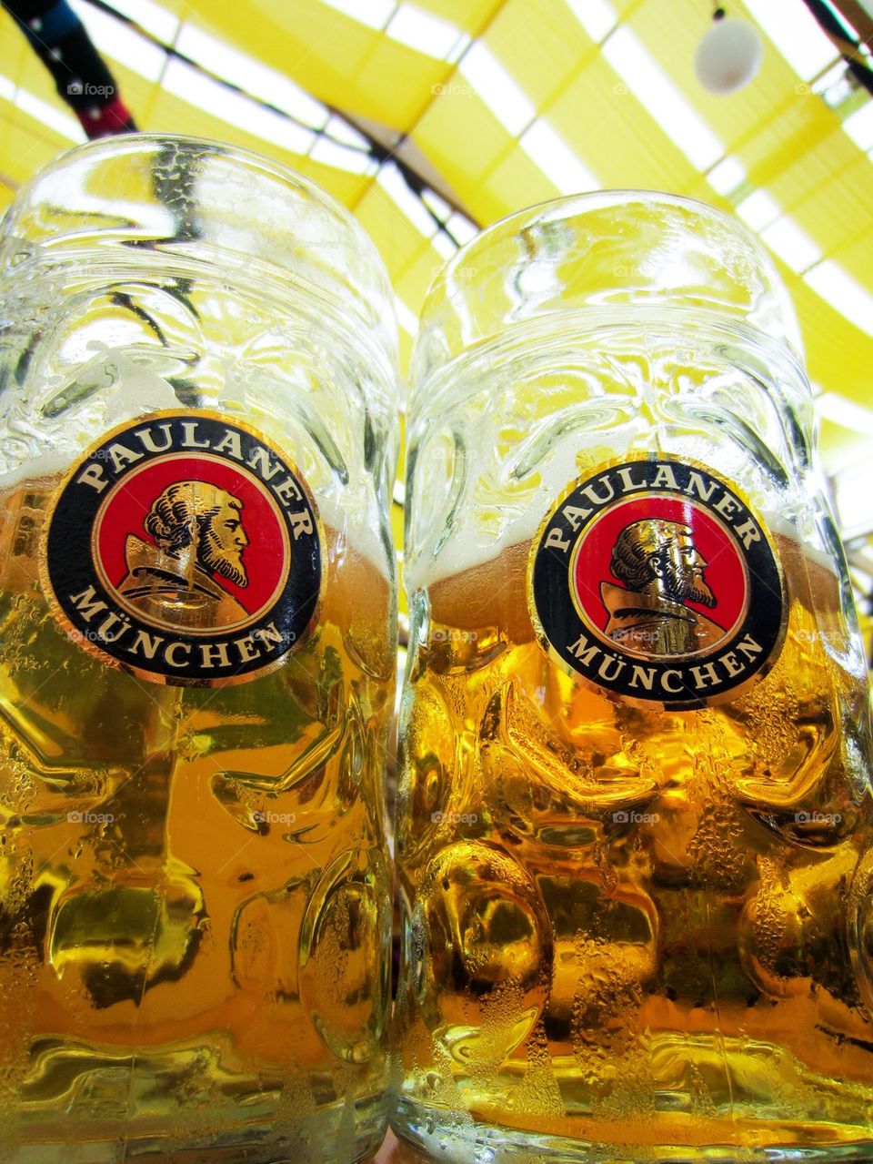 Beer steins at Oktoberfest 