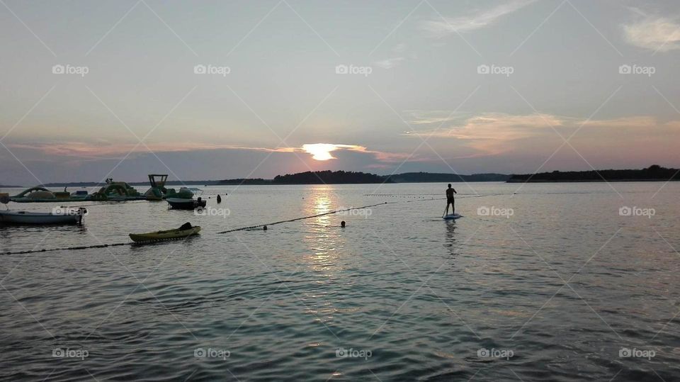 sunset in Porec