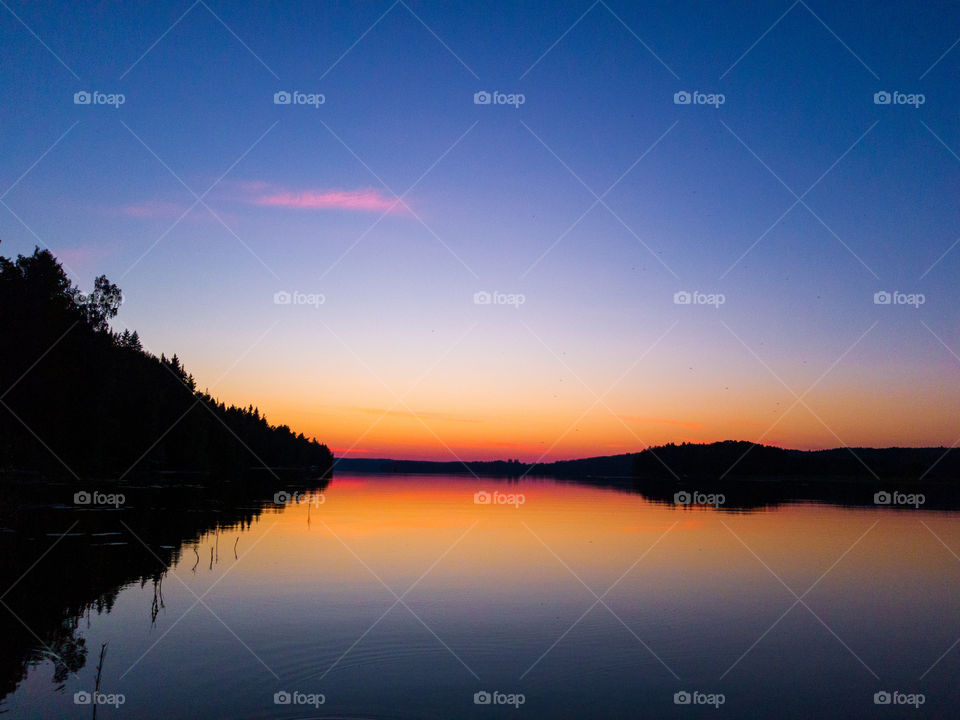 Summer lakescape in Western Finland