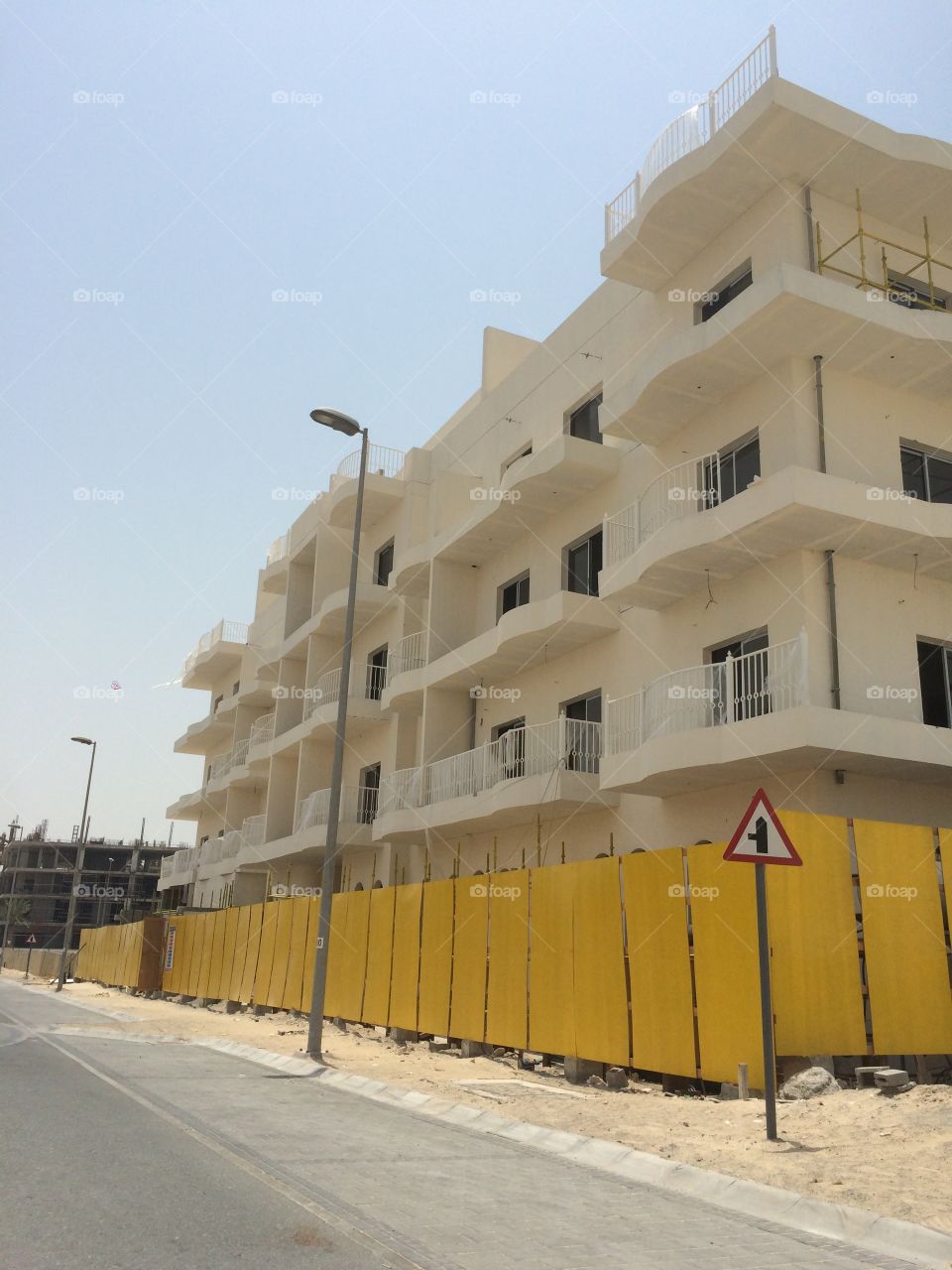 Dubai jumeirah village . Building in construction in dubai jumeirah village lolena project 