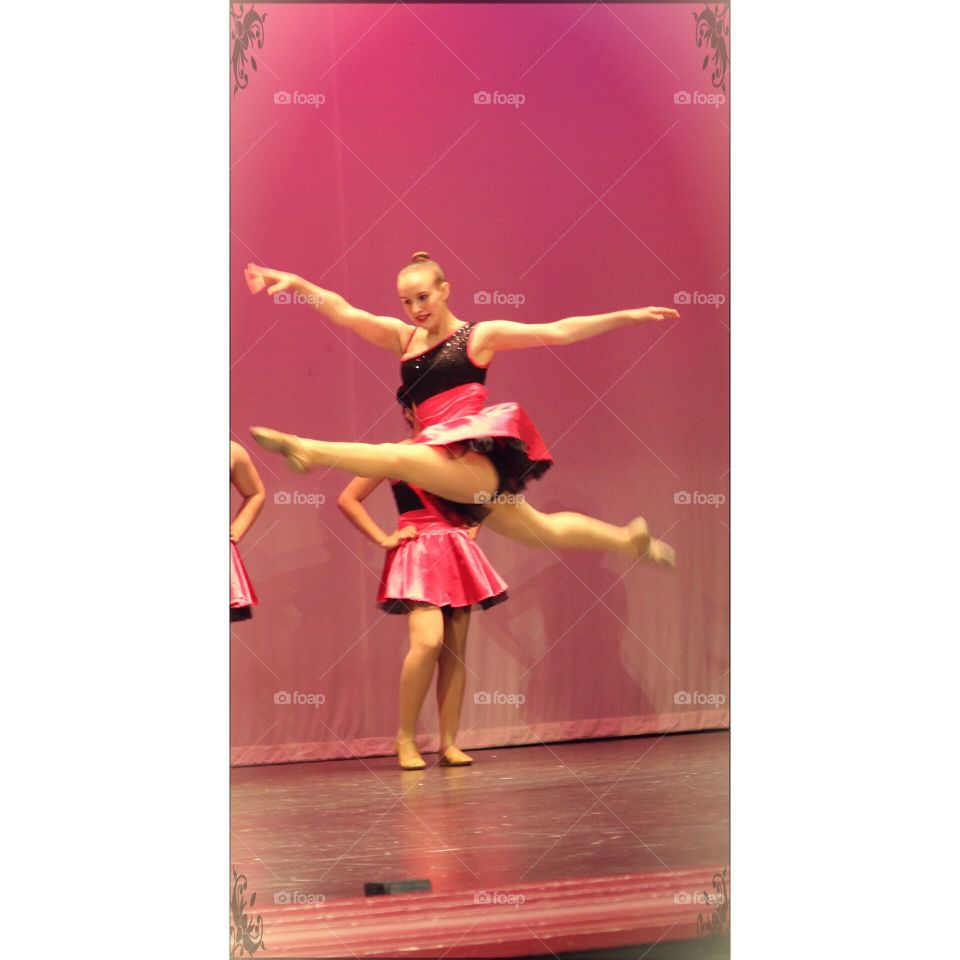 My Little Fighter. This is my daughter, who has Intractable Epilepsy, fighting hard to keep up with the other girls at her recital. She dances competitively, along side her twin and older sister. The medications and seizures make her struggle to stay focused. My fighter! 