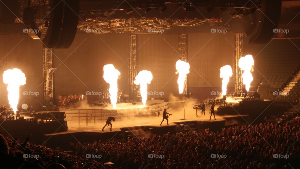 Trans Siberian Orchestra on fire.